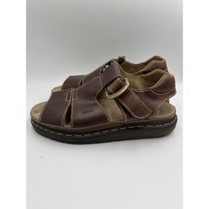 Dr. Martens Sandals Brown Leather Fisherman Adjustable Men's 12 Y2K  Chunky